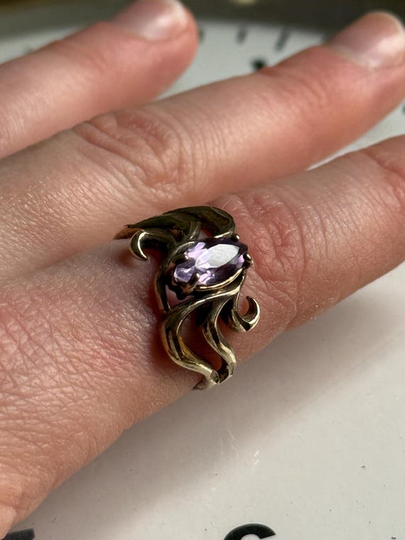 Vintage Amethyst Ring - image 7