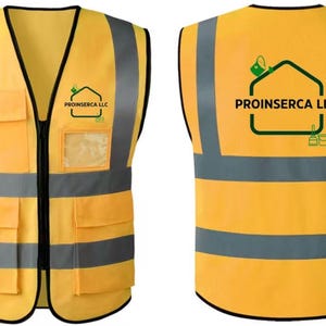 Custom Safety Vest with Logo | High Visibility Reflective Work Vest | Personalized Hi-Vis Vest for Construction, Events & Teams image 5