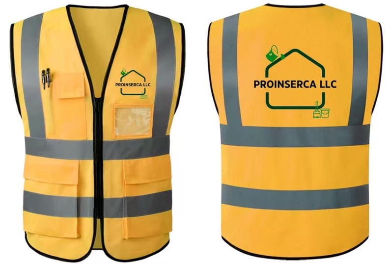 Custom Safety Vest with Logo | High Visibility Reflective Work Vest | Personalized Hi-Vis Vest for Construction, Events & Teams image 5