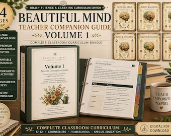 Brain Science Curriculum Teacher Guide Volume 1 74 Page PDF Classroom Posters Homeschool Learning Activities Printable