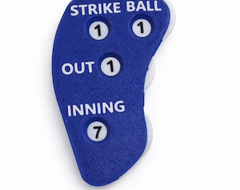 Baseball Umpire, Équipement De Baseball 8cmx6cm Compteur De Score Noir Indicateur De Vitesse Pour Poche De Balle