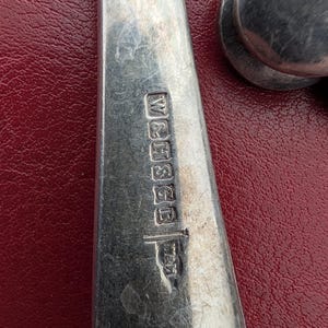 Antique 1870s Walker & Hall Silver Plate 16pc Cutlery Set Spatours Pattern Sheffield England EPNS Early Matching Hallmarks Victorian