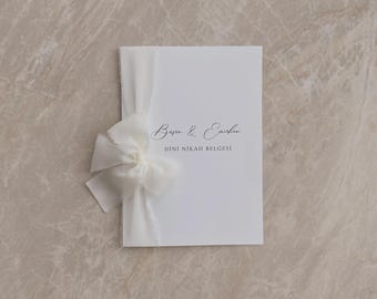 Nikah Certificate – Islamic Marriage Certificate | Customizable | Timeless & Elegant