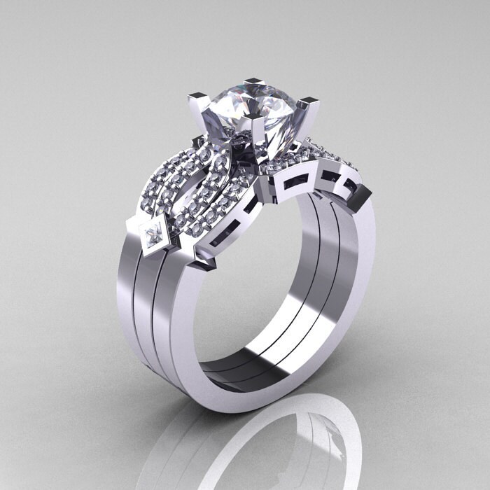 white sapphire solitaire ring white sapphire solitaire ring