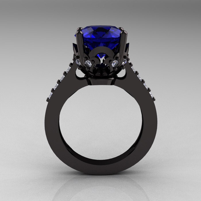 限定クラシック 14K ブラック ゴールド 3.0 カラット ブルー