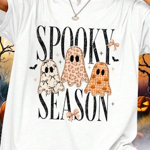Spooky Season Ghost Shirt, Faux Patchwork Comfort Colors® Tee, Checkered Halloween Ghost Shirt, Trendy Fall Gift for Women, Cute Ghost Tee
