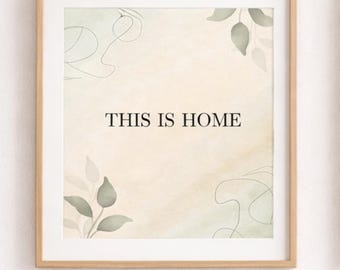 Stay Cozy Printable Wall Art | Minimalist Neutral Home Decor | Instant ...