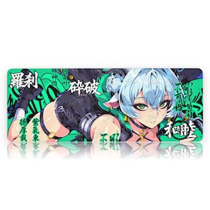 Lucia Elowen Zenless Zone Zero Mousepad, Zenless Zone Zero Desk Mat, Anime Waifu XL Playmat Gaming PC