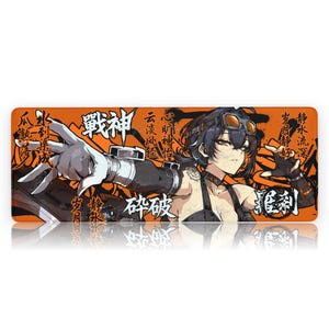 Grace Howard Zenless Zone Zero Mousepad, Zenless Zone Zero Desk Mat, Anime Waifu XL Playmat Gaming PC