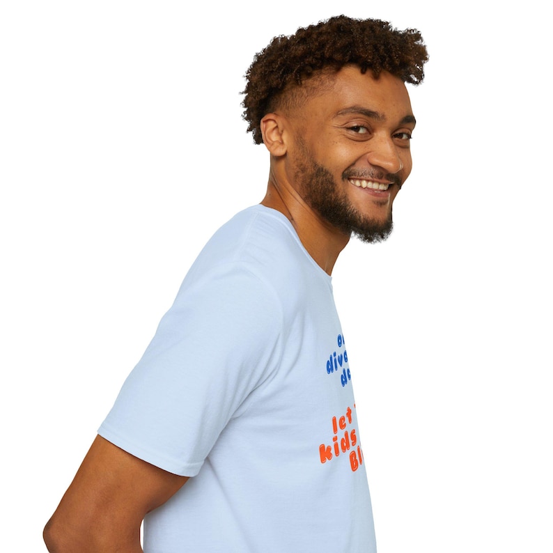 Only divorced dads let their kids watch Blippi T-Shirt | Funny Parenting Tee image 7