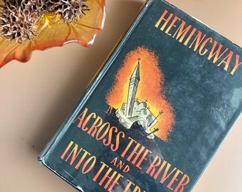 Hemingway First Edition Book Collector Literary Gift American Writer Classic Novel Dust Jacket Original Publication Rare Find Vintage