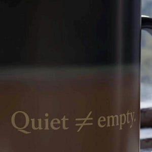 Quiet ≠ Empty — Nervous System Regulation Heat-Reveal Mug