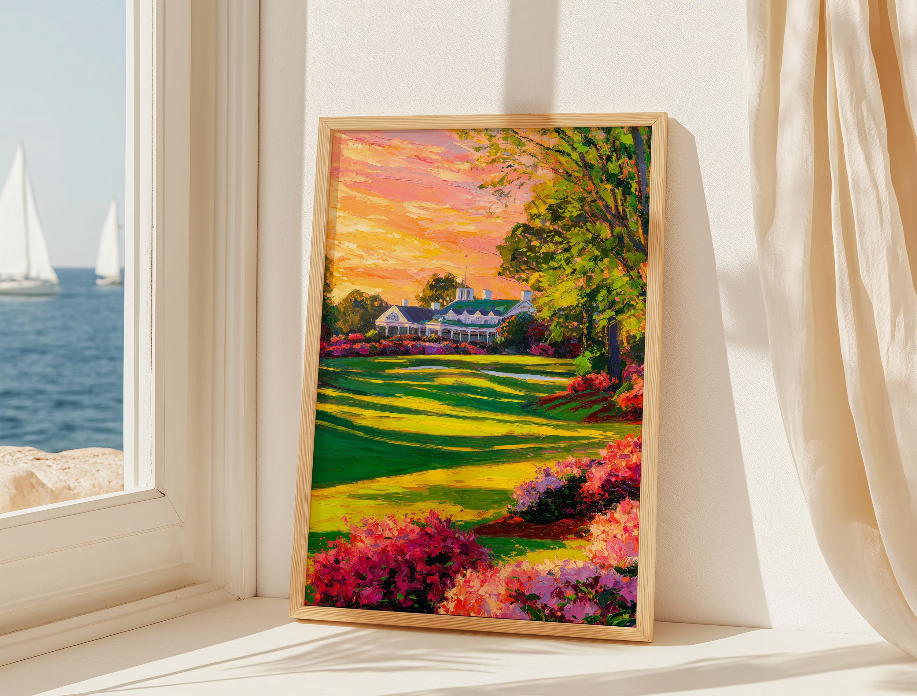 Spring Augusta Augusta National Golf Course Printable - Vintage Travel Poster Style ...