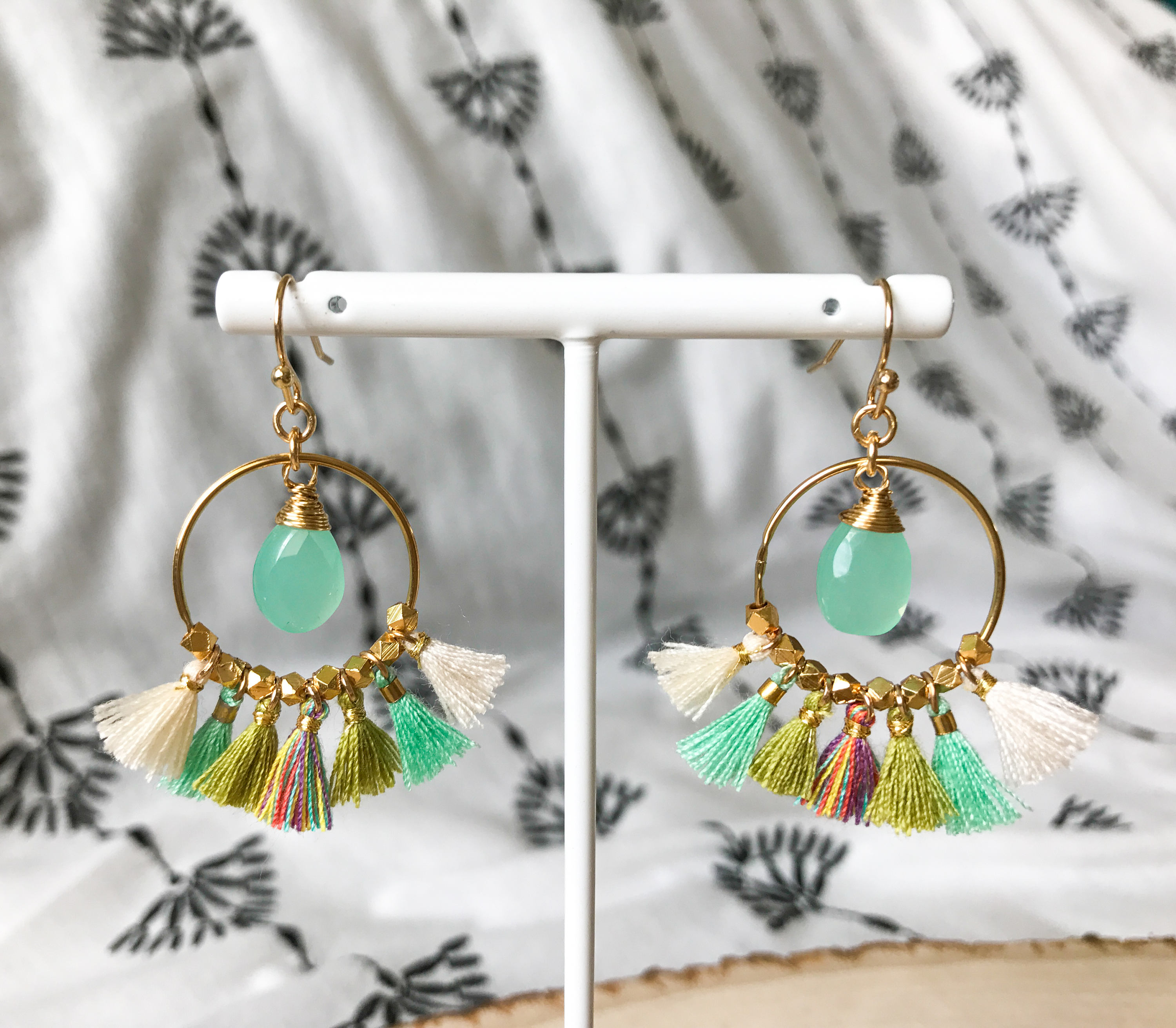 Tassel Hoop Earrings