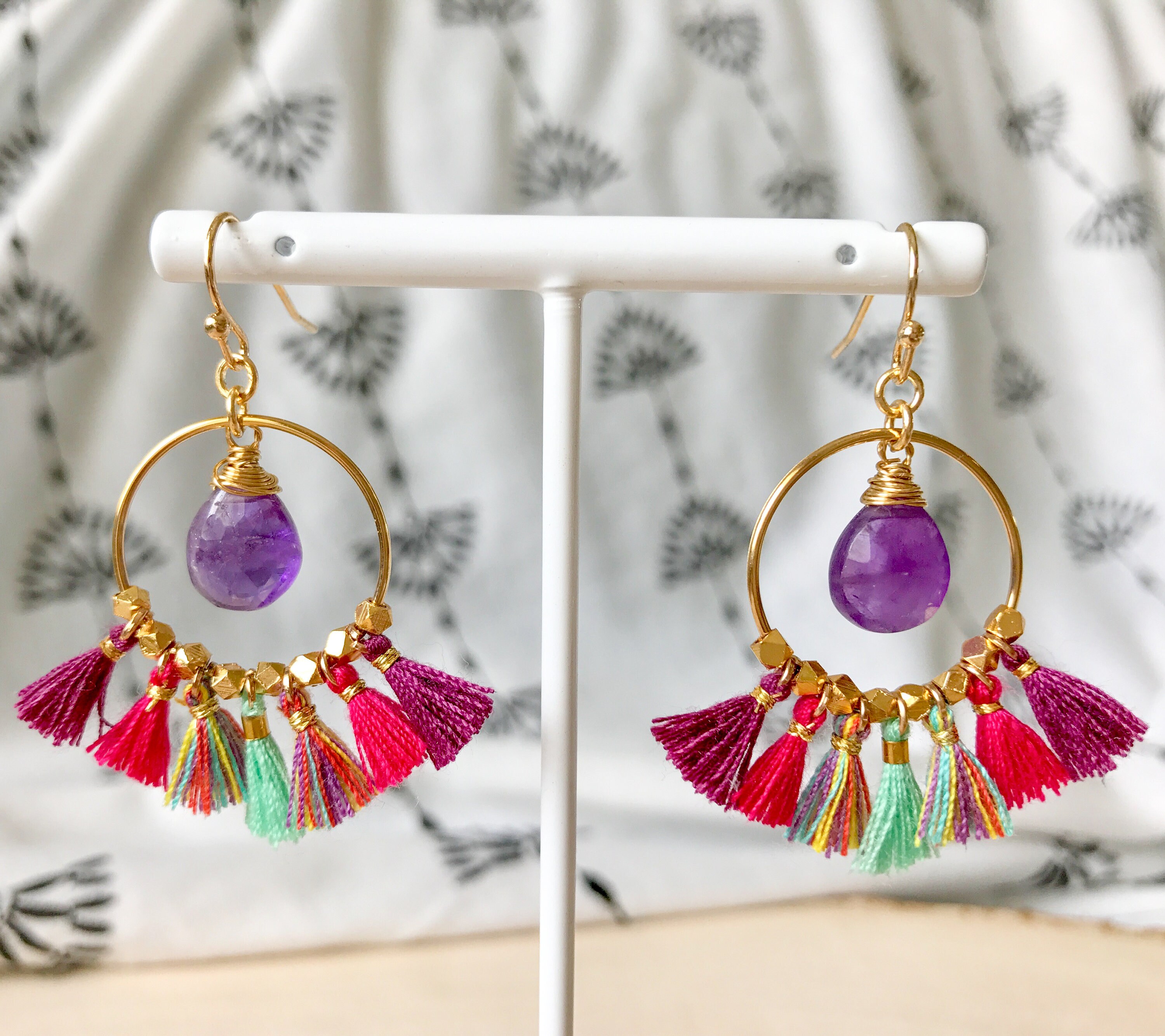 Tassel Hoop Earrings