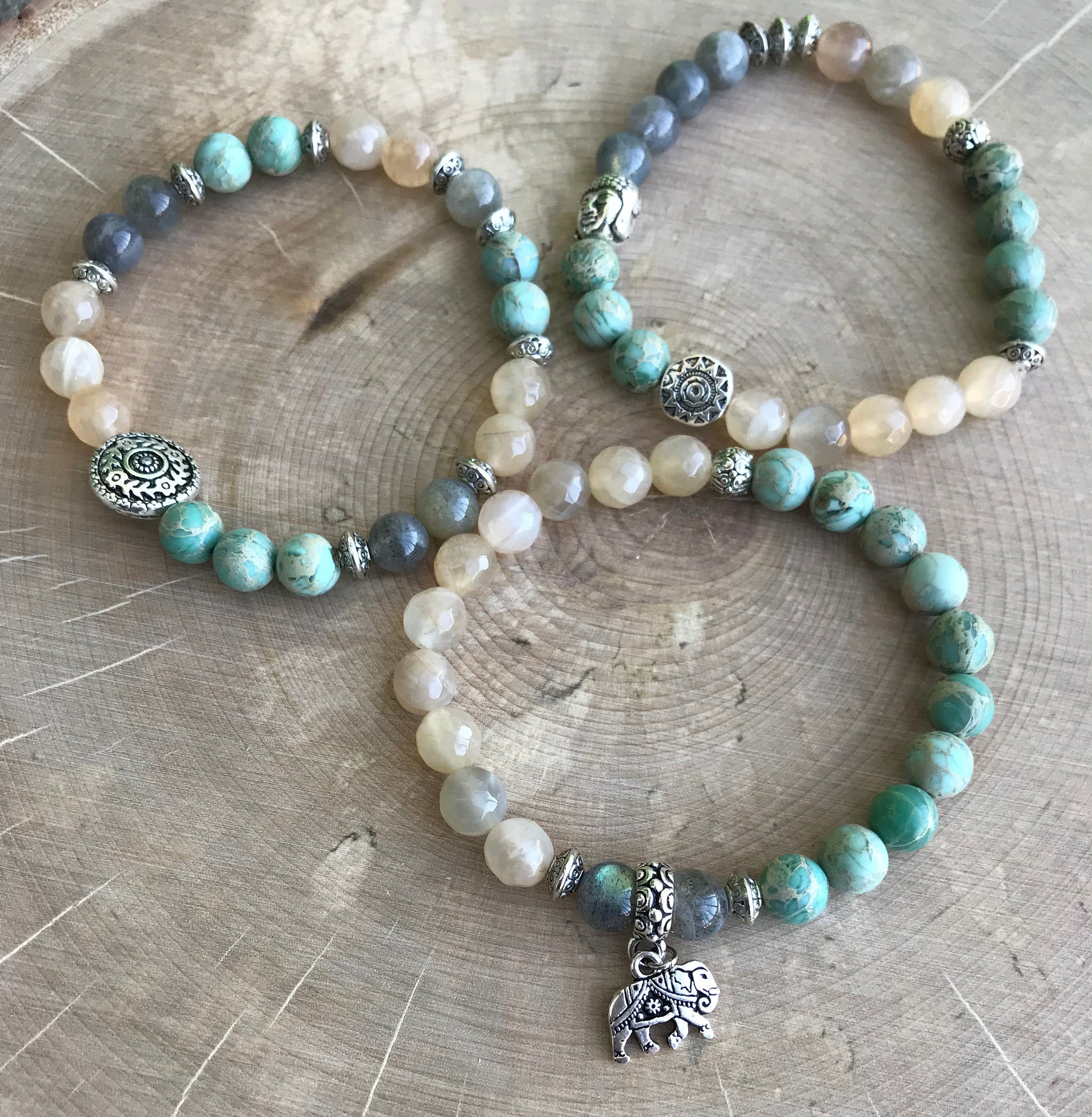 Gemstone Bracelet Set