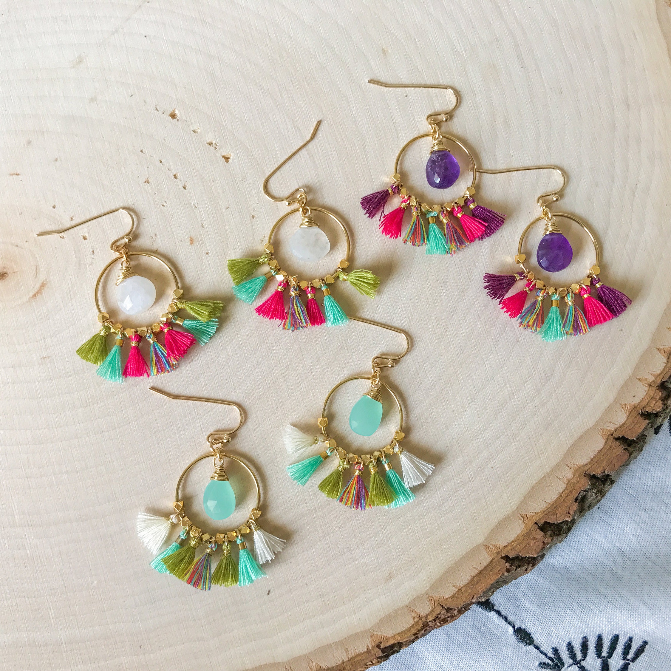 Tassel Hoop Earrings