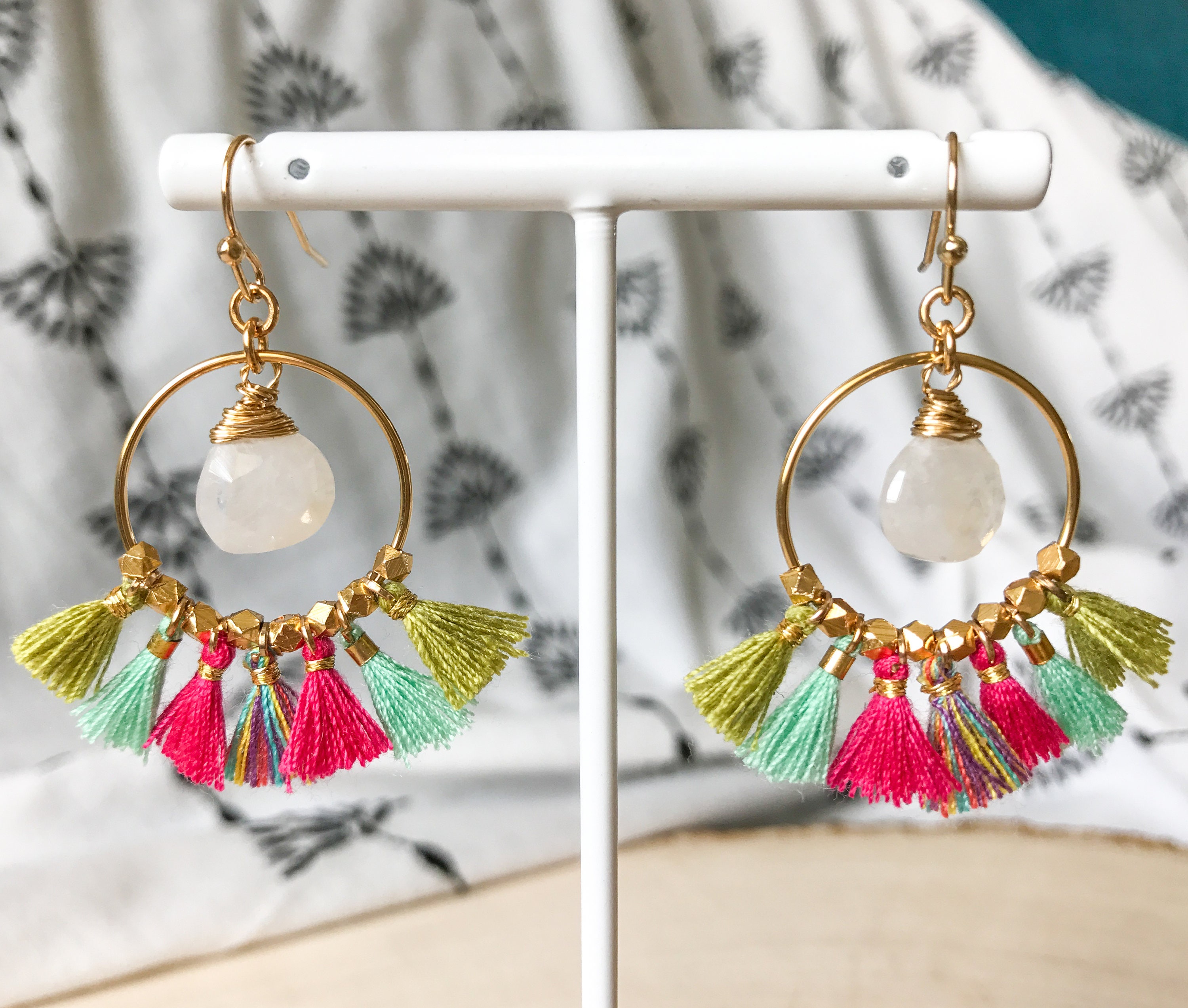 Tassel Hoop Earrings