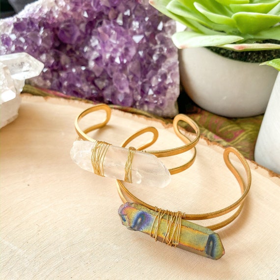 Quartz Crystal Statement Cuff