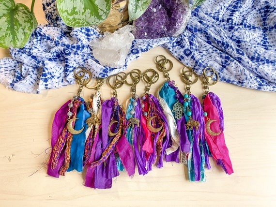 Sari Silk Bag Charm