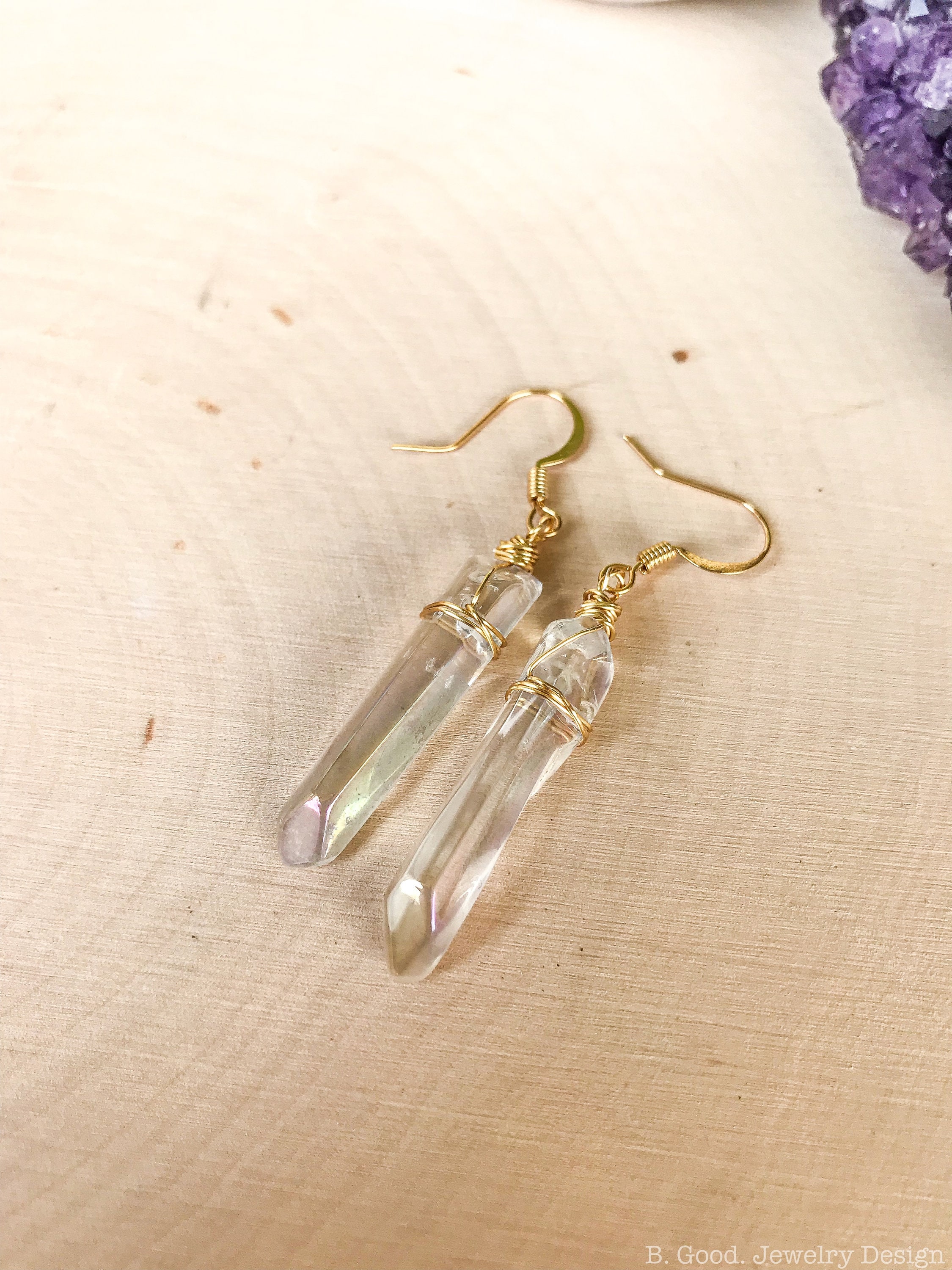 Quartz Crystal Earrings