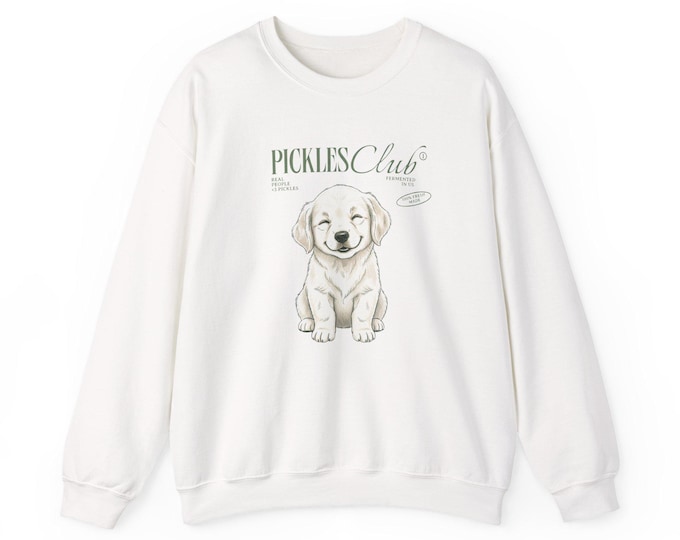Pickles Club Golden Retriever Crewneck Sweatshirt