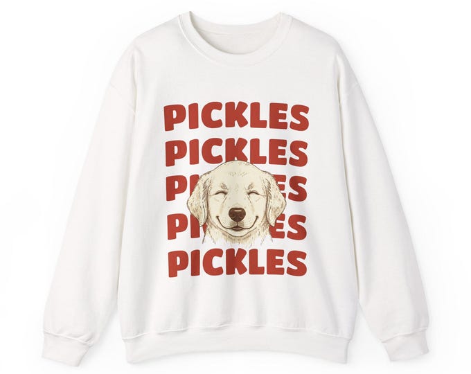 Pickles Pickles Pickles - Golden Retriever Crewneck Sweatshirt