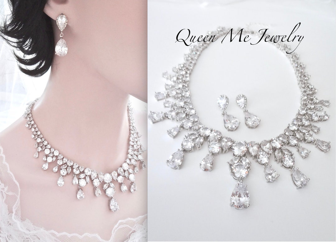 Bridal Jewelry SET for a Bride Mother of the Bride Statement - Etsy