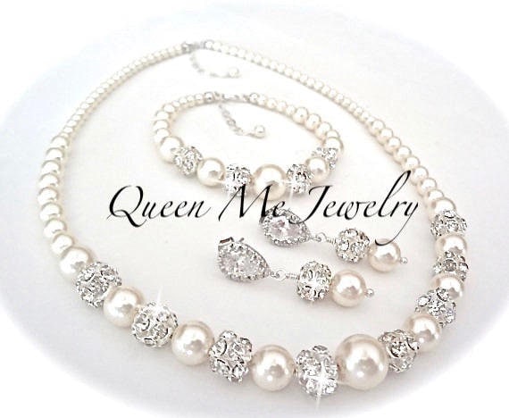 Pearl Jewelry SET for a Bride Pearl 