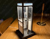 Retro Vintage Tall PhoneBooth Lamp