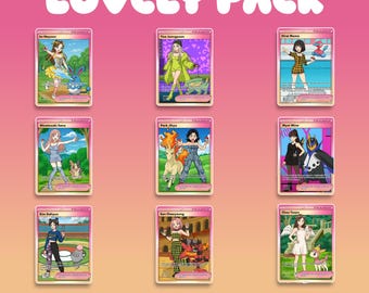 Lovely Pack | Dahyun | Momo twice | Jihyo | K-pop Collectible Cards | Monster Trainer Style | Fanmade Kpop Merch | Twice Cards
