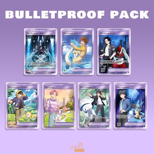 Bulletproof Pack | Jungkook | Taehyung | K-pop Collectible Cards | Monster Trainer Style | Fanmade Kpop Merch | Army | Bts Merch image 1