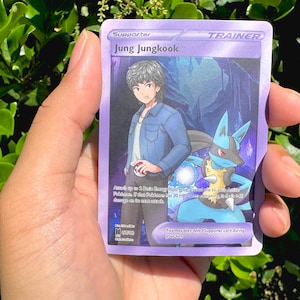Bulletproof Pack | Jungkook | Taehyung | K-pop Collectible Cards | Monster Trainer Style | Fanmade Kpop Merch | Army | Bts Merch image 9