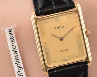 Vintage RARE Lucerne Orbit Gold Plated Unisex Style Watch With
