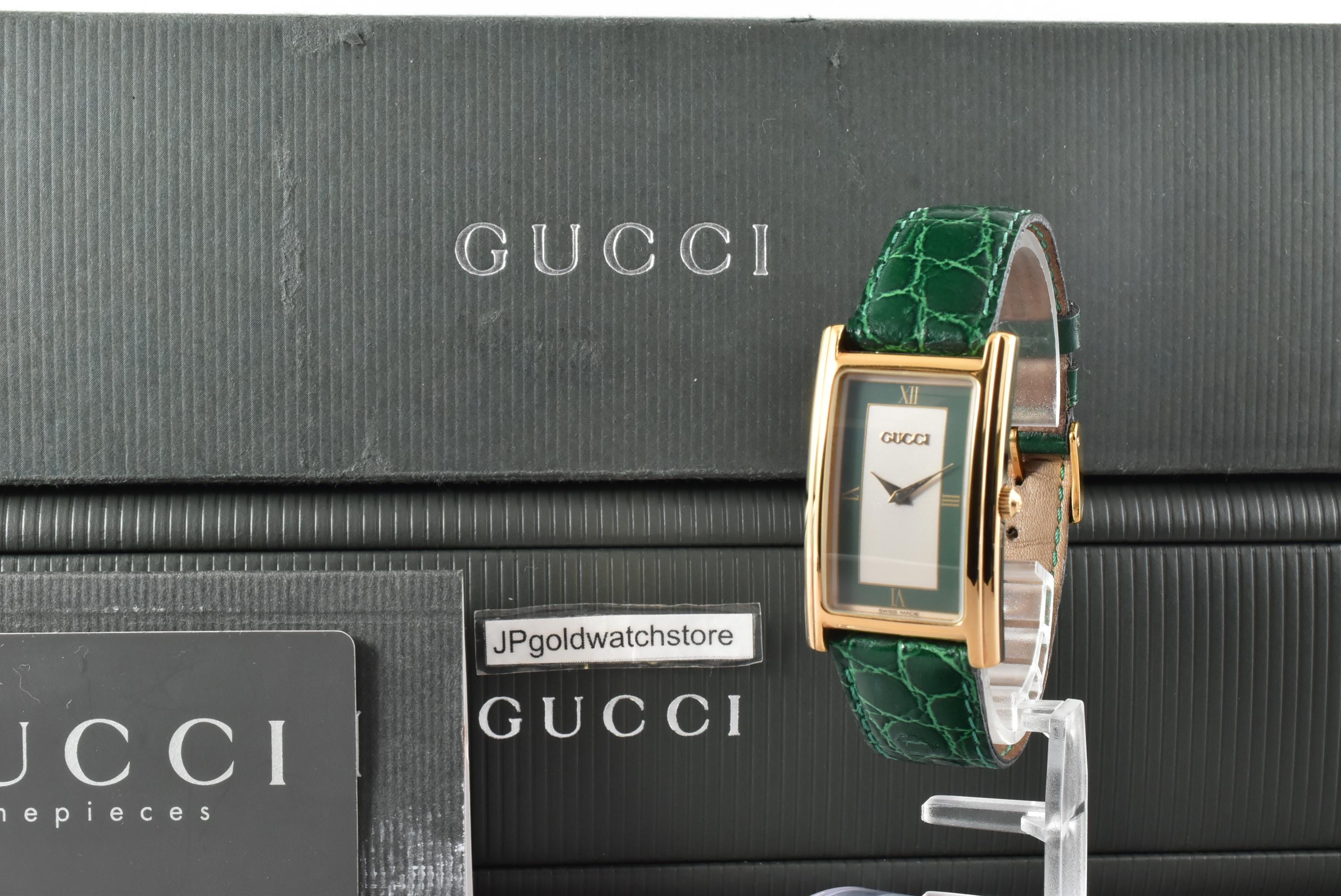 Vintage Gucci Watch With Leather Strap - Etsy