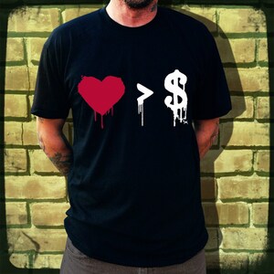 CLEARANCE! Love Vs. Money Men&#39;s/Unisex T-Shirt