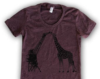 CLEARANCE! Mechanical Giraffe & Natural Crane Women's T-Shirt