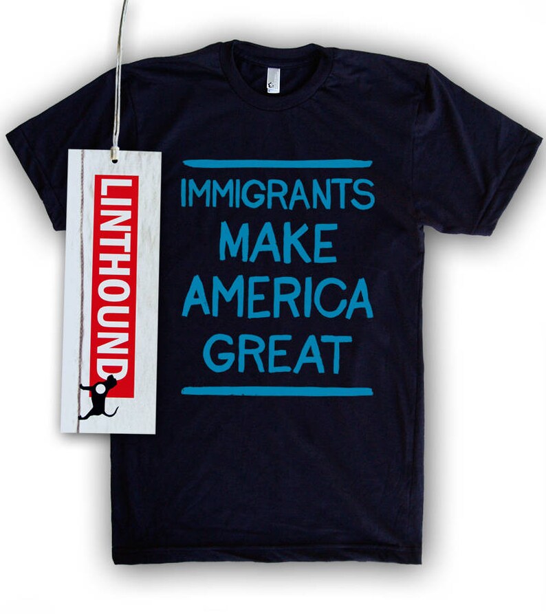 CLEARANCE Immigrant Love Men's/unisex Tshirt Etsy
