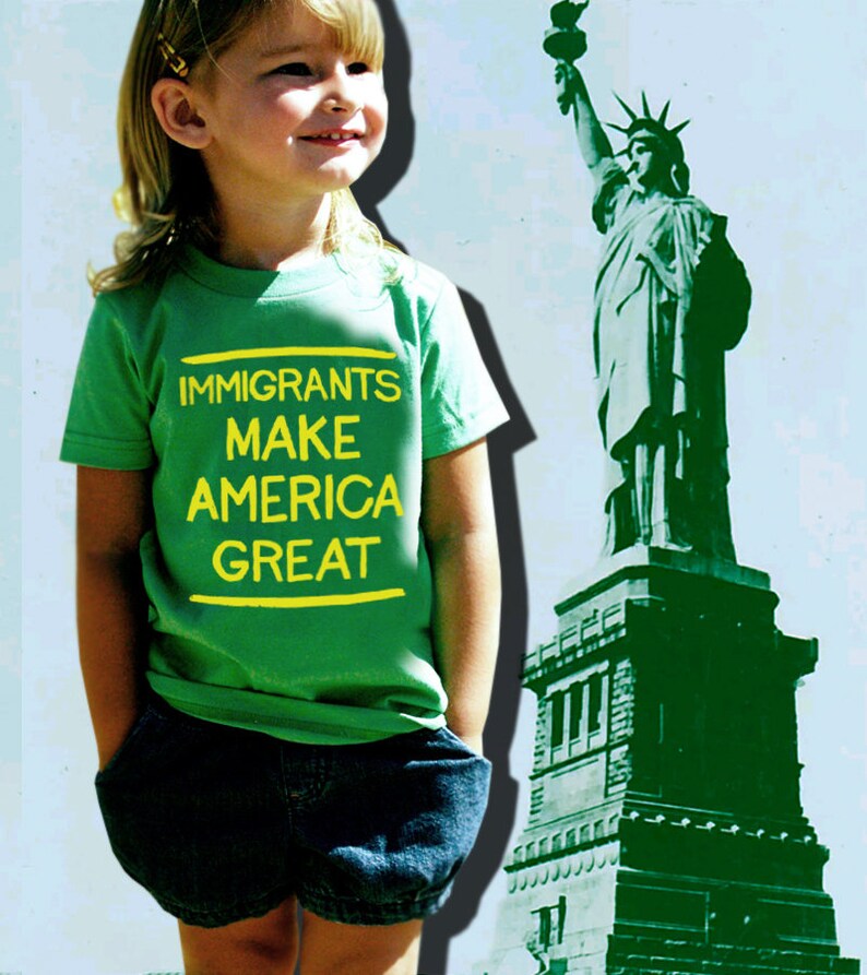 CLEARANCE Immigrant Love Kids' Tshirt Etsy