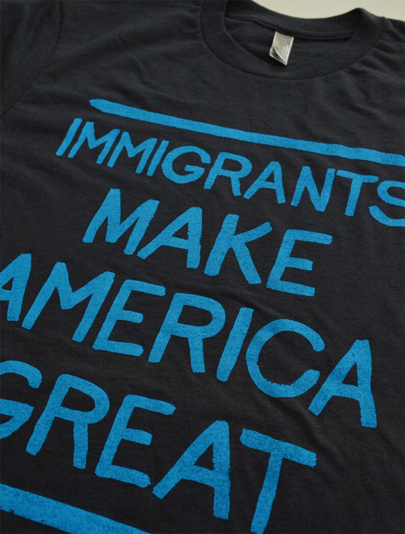 CLEARANCE Immigrant Love Men's/unisex Tshirt Etsy