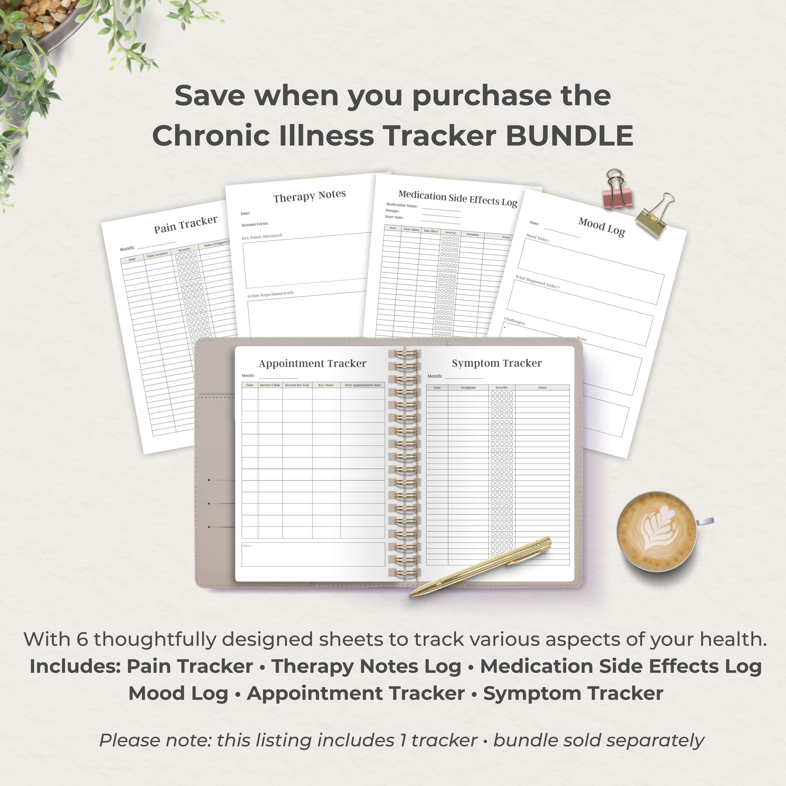 Visit Tracker Reseptionist Appointment Tracker Printable | Medical Log Health Organizer | Doctor ...
