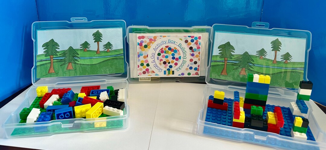 Grab and Go Activity Box- Building Blocks - Etsy UK