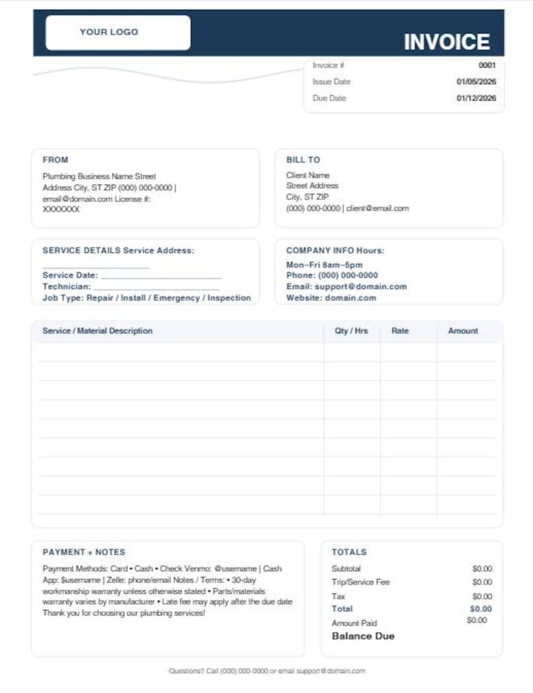 Sample Invoice Statement Pdf Invoice Template — Editable in Canva and Printable PDF | Professional ...