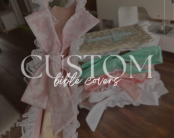 Funda personalizada para Biblia / Funda acolchada hecha a mano para Biblia / Regalos cristianos