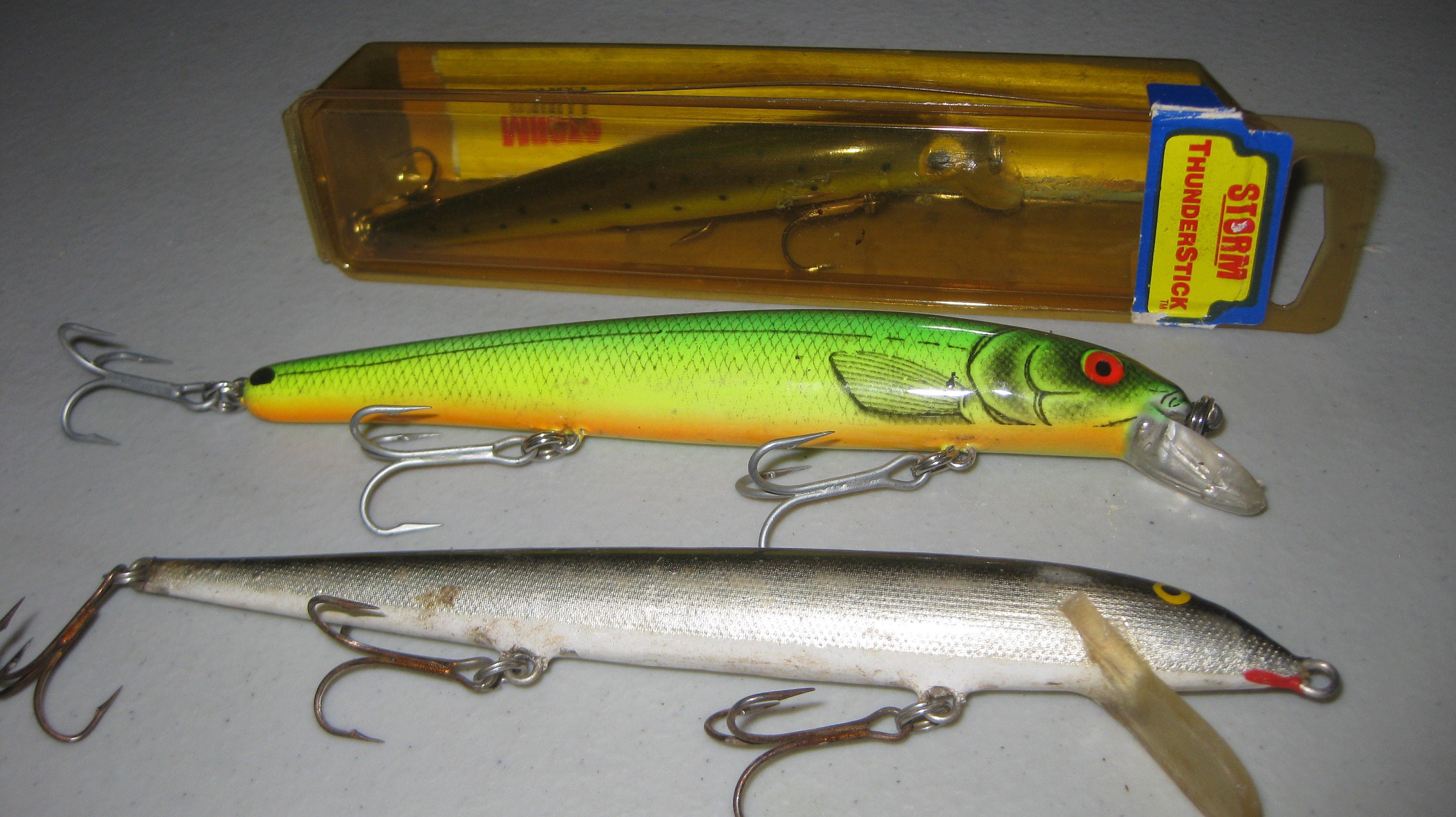 3 Lot Stick Baits, Storm and Rapala Collectible -  New Zealand
