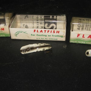 Helin's Fly Rod Flatfish F7 Color CD Vintage Lure Never Used With