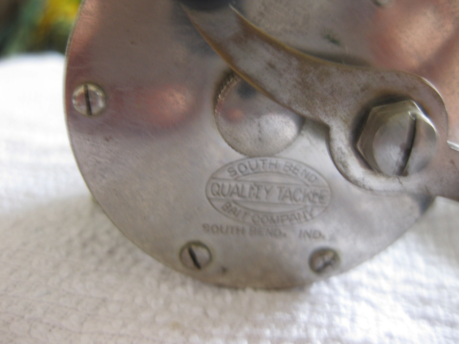 Ancien SOUTH BEND N° Moulinet de pêche moulé 550A niveau bobinage spins