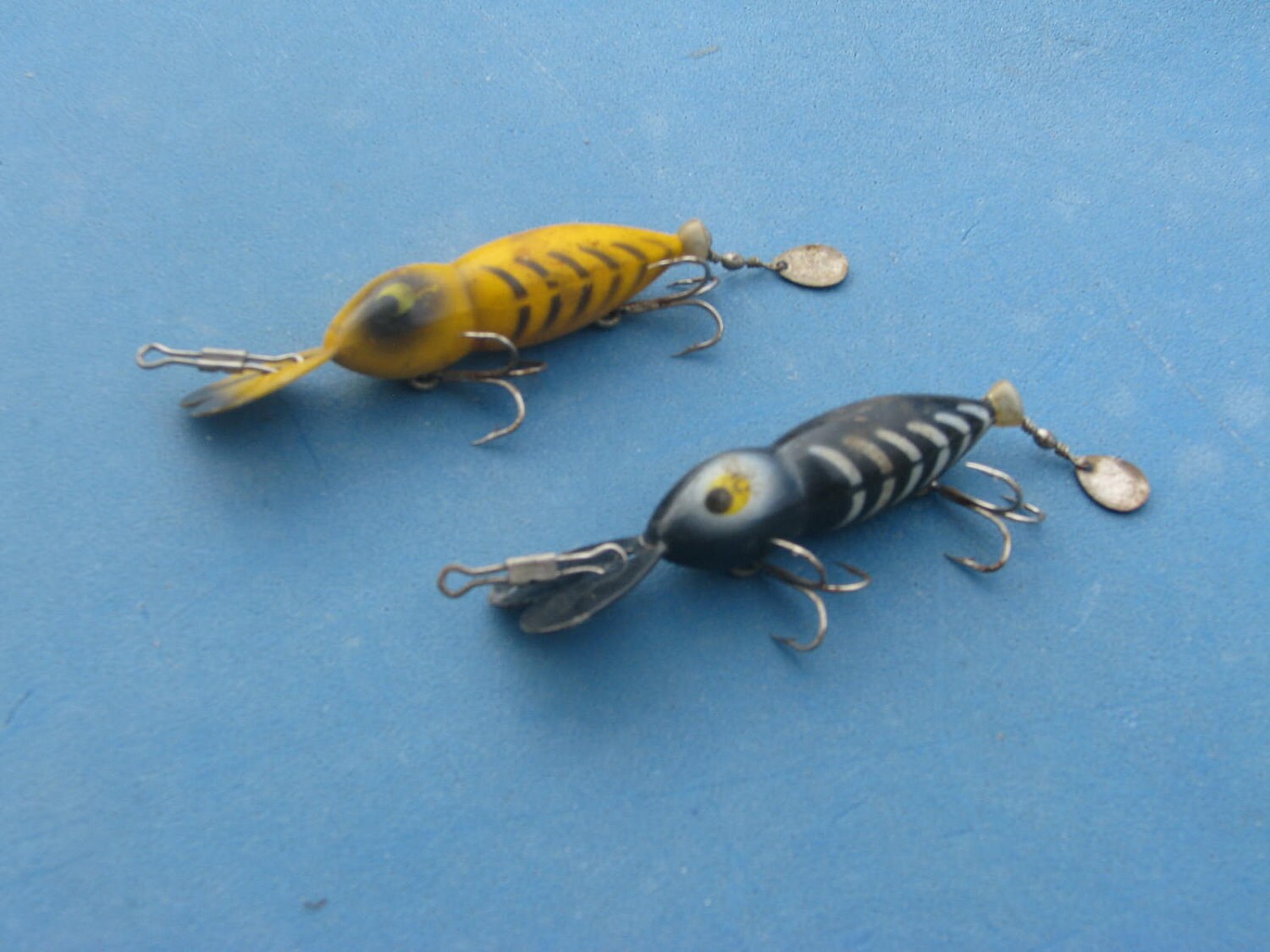 2 lot collectible antique vintage lure fishing lures old rare Etsy