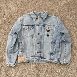 Vintage Avirex Denim Jacket Men's size Small image 1