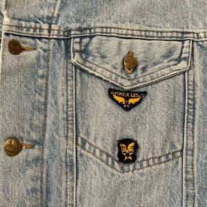 Vintage Avirex Denim Jacket Men's size Small image 5